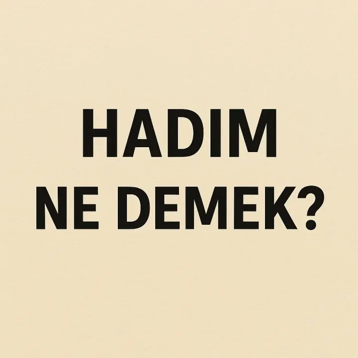 Hadım Ne Demek?