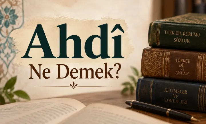 Ahdî Ne Demek?