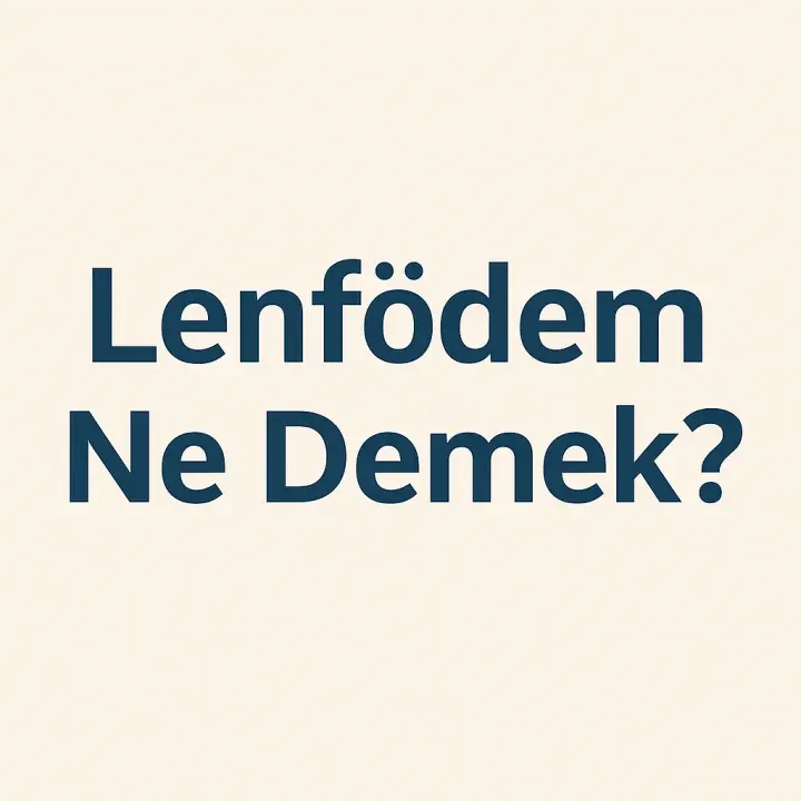 Lenfödem Ne Demek?