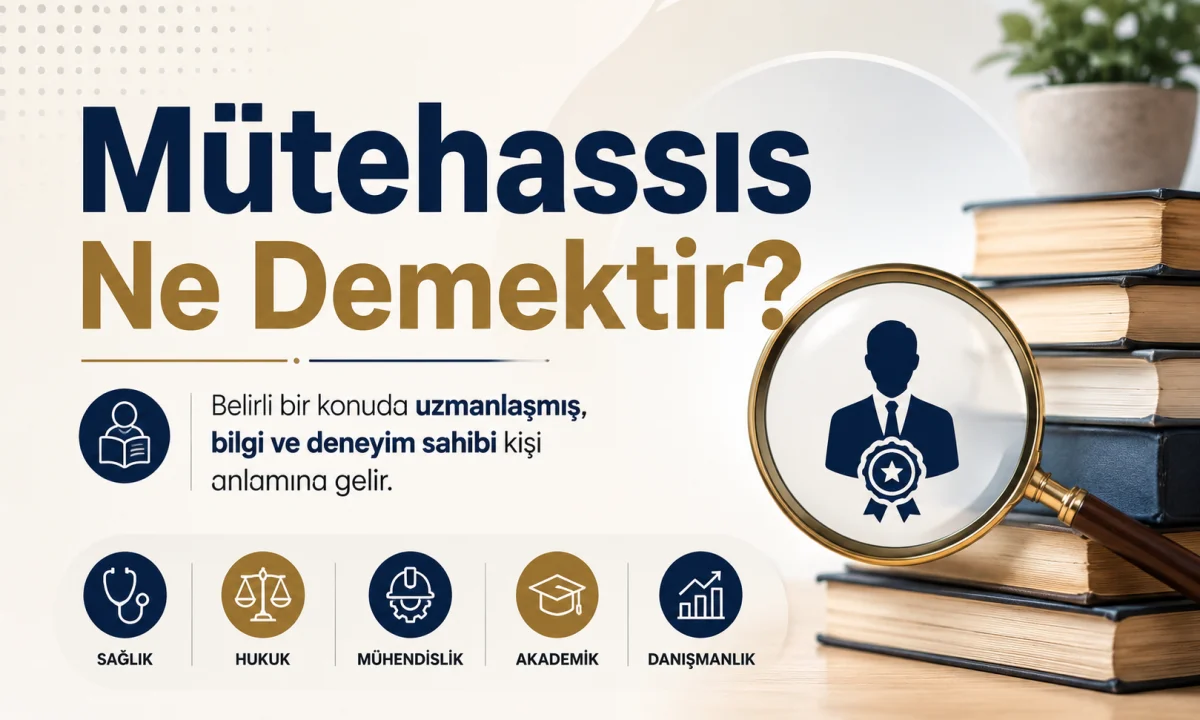 Mütehassıs Ne Demektir?