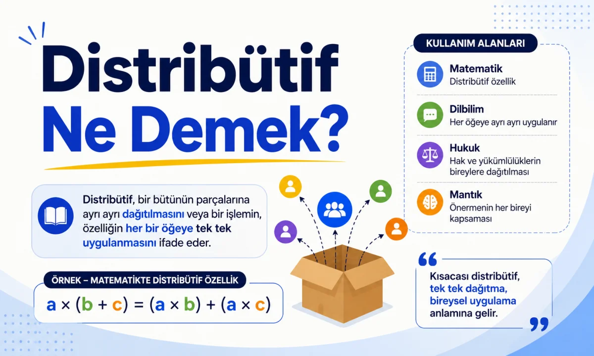 Distribütif Ne Demek?
