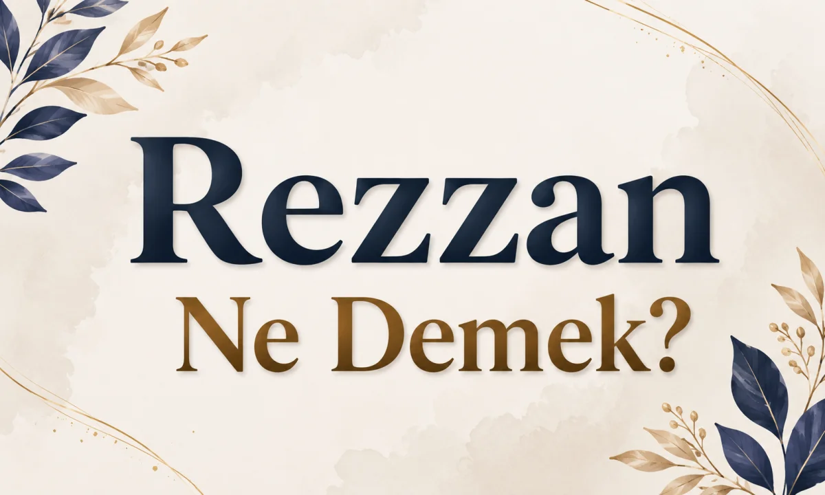 Rezzan Ne Demek?