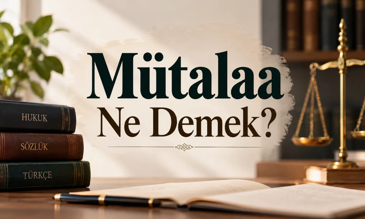 Mütalaa Ne Demek?