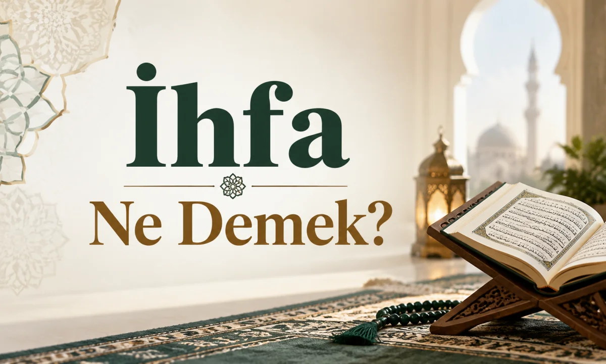 İhfa Ne Demek?