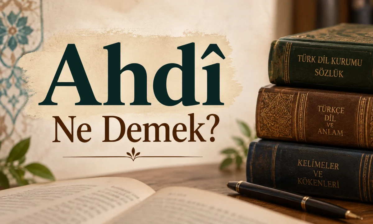 Ahdî Ne Demek?