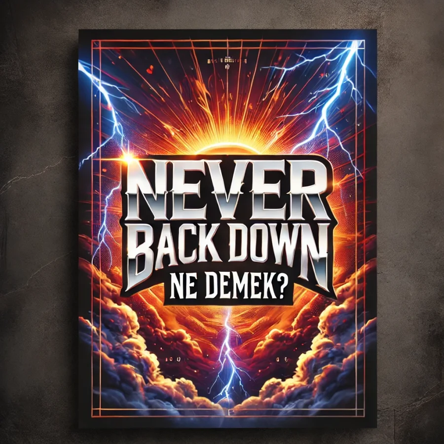 Never Back Down Ne Demek?