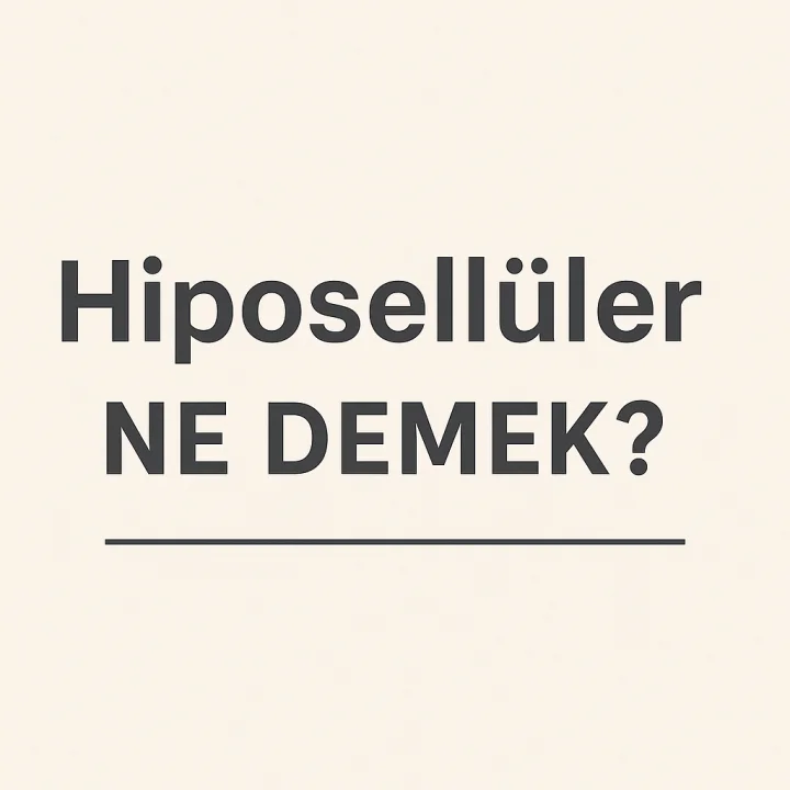 Hiposellüler Ne Demek?