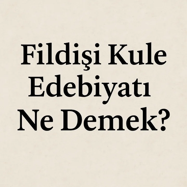 Fildişi Kule Edebiyatı Ne Demek?