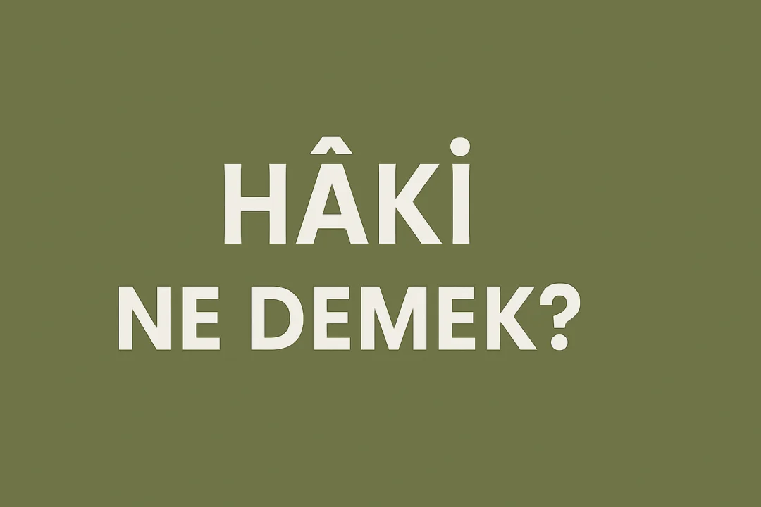 Hâkî Ne Demek?