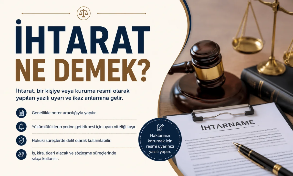 İhtarat Ne Demek?