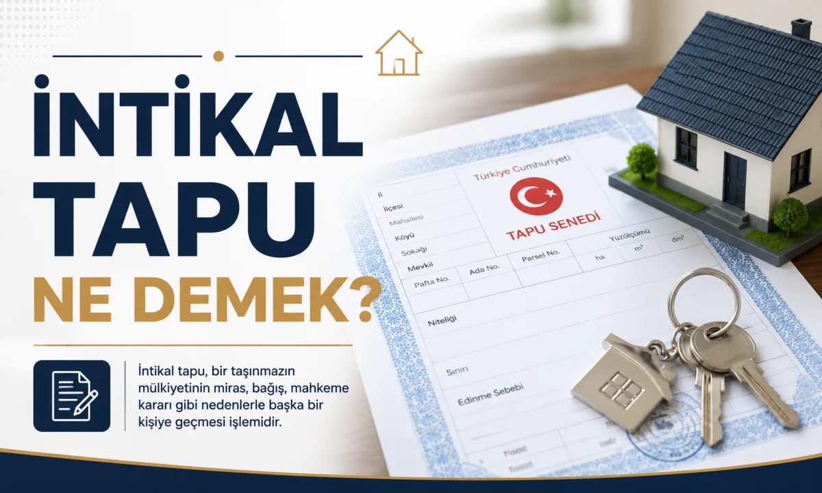 İntikal Tapu Ne Demek?